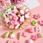 Resin Crafts Manufacturer - Cartoon Cherry Blossom Macaron Series DIY for Cake Decoration Garden Home Car Desktop or Small