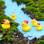 Christmas Little Yellow Duck Manufacturer - Mini Resin Crafts Decoration Moss Micro Landscape Ornaments for Garden Desktop Landscaping