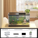 Goldfish Tank Manufacturer - Modern Transparent Plastic Desktop Aquarium for Small Medium-Sized Fish Easy-Care Home Landscape