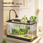 Goldfish Tank Manufacturer - Modern Transparent Plastic Desktop Aquarium for Small Medium-Sized Fish Easy-Care Home Landscape