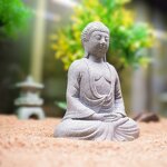 Buddha Fish Tank Decoration Manufacturer - New Arrival Eco-Friendly Sandstone Plastic Crafts Ornament Aquarium Accessories