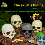 Terrarium Design Manufacturer - Skull Rhino Sheep for Reptiles & Amphibians Lizard Gecko Pet Toy & Spider Scorpion Landscaping