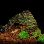 Resin Hideout Cave Manufacturer - Decorative for Reptiles & Amphibians Turtle Box with Basking & Climbing Platform Gecko Landscape