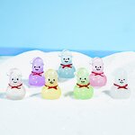Christmas Snowman Ornament Manufacturer - Customizable Luminous Micro Landscape Plastic Small Desktop Decoration Accessory