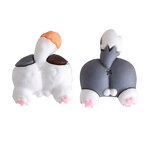 Resin Crafts Manufacturer - Micro Landscape Fun Cute Cartoon Cat Dog Head Butt Mini Ornament Garden Desktop Car Landscaping DIY