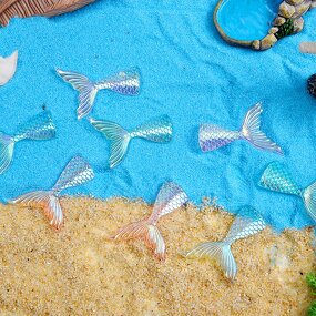 Resin Mermaid Tail Ornaments Manufacturer - Colorful Simulation Small for DIY Fish for Tank Sand Table Micro Landscape Decoration