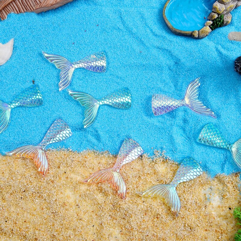 Resin Mermaid Tail Ornaments Manufacturer - Colorful Simulation Small for DIY Fish for Tank Sand Table Micro Landscape Decoration