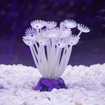 Anemone Silicone Aquarium Decor Manufacturer - Manufacturer Direct Sales Colorful Three-Pronged Simulated Coral for Fish Tank