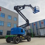 Articulated Electric Scissor Lift Manufacturer - Hitop 10m 12m 14m 16m Self-propelled Aerial Working Platform Telescopic Boom Price