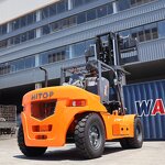 Diesel Forklift Manufacturer - Warehousing Equipment 10 Ton Heavy Duty CPCD100 with 3m Lifting Height Container with Dual Front Tyres
