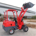 Electric Wheel Loader Manufacturer - New Arrival Telescopic Skid Steer 600Kg 800Kg 1000Kg Mini Frontend Radlader Elektro for Sale