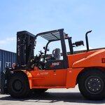 Diesel Forklift Manufacturer - Warehousing Equipment 10 Ton Heavy Duty CPCD100 with 3m Lifting Height Container with Dual Front Tyres
