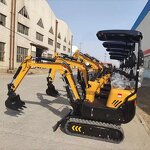 Mini Excavator Manufacturer - HITOP New Brand 1t 1000kg 1 Ton Pelle Hydraulique with 0.025m3 Bucket