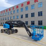 Articulated Electric Scissor Lift Manufacturer - Hitop 10m 12m 14m 16m Self-propelled Aerial Working Platform Telescopic Boom Price