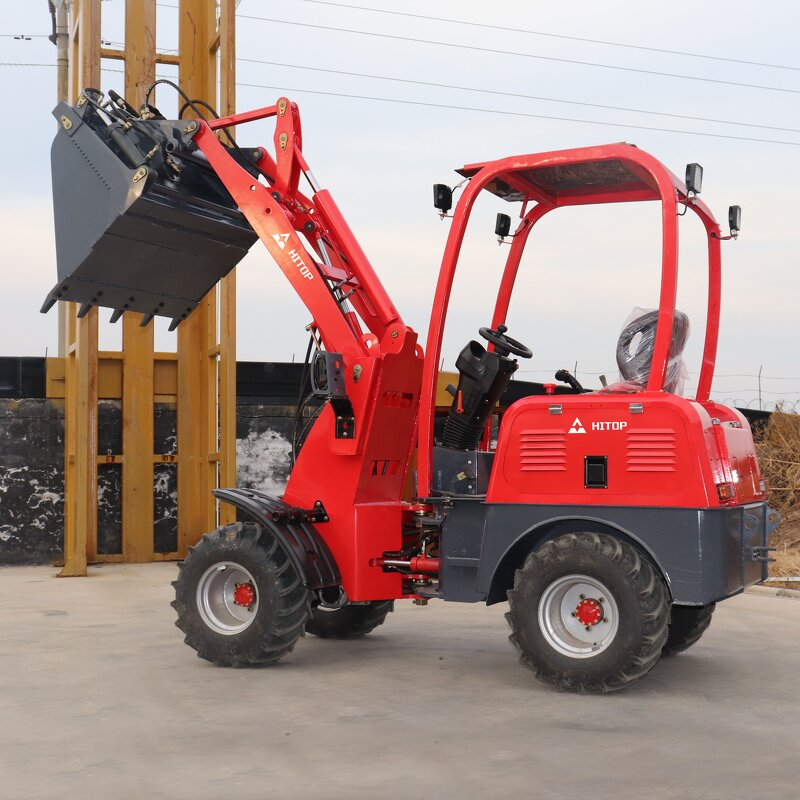 Electric Wheel Loader Manufacturer - New Arrival Telescopic Skid Steer 600Kg 800Kg 1000Kg Mini Frontend Radlader Elektro for Sale