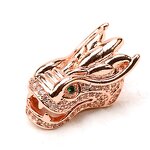 CZ Stones Micro Pave Bead Manufacturer - Zodiac Dragon CZ Spacer Beads Charms Pendant for DIY Jewelry Making