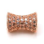 Micro Cz Zircon Spacer Beads Manufacturer - Brass Gold Plated Jewelry Cz Spacer Beads for Jewelry Making DIY