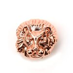 Cz Beads Manufacturer - Jewelry Parts Making Lion Head Earring Charms Necklaces Micro Pave Cz Spacer Beads for Jewelry Accessories