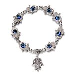 Fashion Bracelet Manufacturer - Devil's Eyes Beaded Charms Elastic Rope for Men and Women