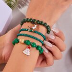Christmas Acrylic Bracelet Manufacturer - Alloy Charms Polymer Clay for Ladies
