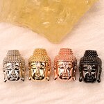 AAA CZ Spacer Beads Manufacturer - Buddha Head Shape Micro Pave Diy Beads for Diy Jewelry Making