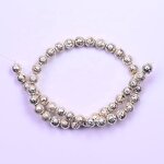 Lava Stone Beads Manufacturer - 8mm Natural Electroplated Lava Rock Round Gemstone Loose Beads for Jewelry Making