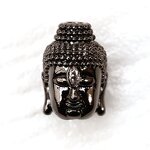 AAA CZ Spacer Beads Manufacturer - Buddha Head Shape Micro Pave Diy Beads for Diy Jewelry Making