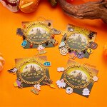 Halloween Bracelet Manufacturer - Ghost Face Human Skeleton Araneid Drop Oil Alloy Charms Lobster Clasp