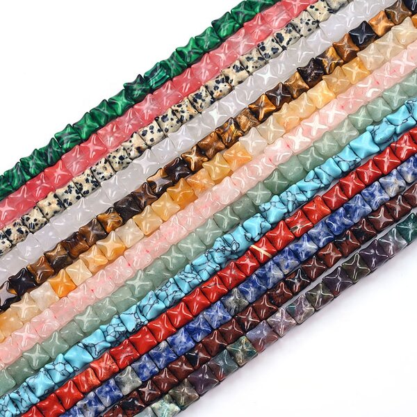 Natural Stone Beads Manufacturer - 8x8mm Irregular Loose Stone Beads Strand for Jewelry Making