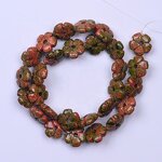Natural Stone Beads Manufacturer - 14mm Flower Shape Spacer Irregular Loose Beads for Jewelry Making