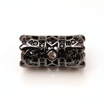 Cylindrical Engraving Copper Micro Pave Jewelry Beads Manufacturer - Diy Handmade Jewelry Accessories Charm Spacer Beads for DIY Jewelry Making