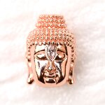 AAA CZ Spacer Beads Manufacturer - Buddha Head Shape Micro Pave Diy Beads for Diy Jewelry Making