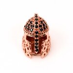 Micro Pave Jewelry Spacer Bead Manufacturer - DIY Handmade Jewelry Accessories Helmet Shape Cubic Zirconia Rondelle Spacer Bead