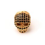 Cubic Zirconia Skull Charm Manufacturer - Brass Jewelry Making Jewelry Beads and Charms Spacers for Jewelry Making
