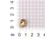 Micro Pave Jewelry Spacer Bead Manufacturer - DIY Handmade Jewelry Accessories Helmet Shape Cubic Zirconia Rondelle Spacer Bead