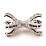 Jewelry Findings Manufacturer - Fashion Diy Accessories Beads Cz Pave Beads Cz Spacer Beads Cubic Zirconia for Jewelry Making Accessories