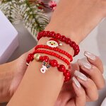Christmas Acrylic Bracelet Manufacturer - Alloy Charms Polymer Clay for Ladies