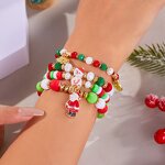 Christmas Acrylic Bracelet Manufacturer - Alloy Charms Polymer Clay for Ladies