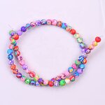 Polymer Clay Beads Manufacturer - 6 8 10 12mm Round Colourful Summer Beach Beads Printed Beads for Jewelry Making