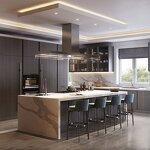 Kitchen Cabinet Manufacturer - Hot Selling Gloss Stainless Steel Innovative Design Kitchen Furniture