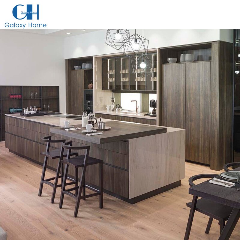 Kitchen Cabinets Manufacturer - Modern Style Full Set Designs Complete Minimalist Wooden Color with Bathroom