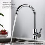 Kitchen Faucet Manufacturer - Single-Hole 304 Stainless Steel Modern Design Pull Down Sink with Hot and Cold Water Single Handle