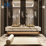 Bathroom Vanity Cabinets Manufacturer - Luxury with Single/Double Sinks & Mirror for Hotel Commercial Furniture