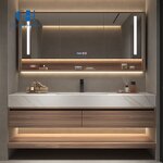 Bathroom Vanity Cabinets Manufacturer - Wholesale with Single/Double Sinks & Mirror for Hotel Bathroom Furniture