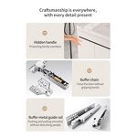 Bathroom Vanity Manufacturer - Black MDF Modern European Classic Wall-mounted Single Sink with LED Mirror Cabinet