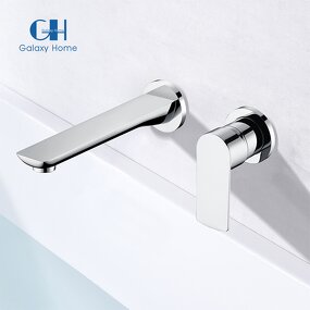 Basin Faucet Manufacturer - Hot Sale Brass Wall Mounted Single Handle Mixer Tap with Hot and Cold Water