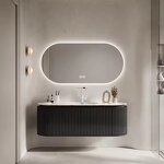 Bathroom Vanity Set Manufacturer - Hot Selling Washbasin Cabinet With Smart Lighted Mirror and Sintered Stone Sink