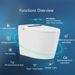 Smart Elongated Bidet Toilet Manufacturer - Modern with Auto/Blackout Flush Heated Seat and Warm Wash Dryer Blackout Finish