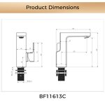 Basin Faucet Manufacturer - Modern Single-Hole Mount Stainless Steel Wall Deck Mounted Hot Cold Water Mixer Tap Single Handle Metered