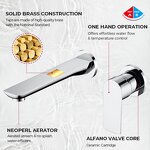 Basin Faucet Manufacturer - Hot Sale Brass Wall Mounted Single Handle Mixer Tap with Hot and Cold Water